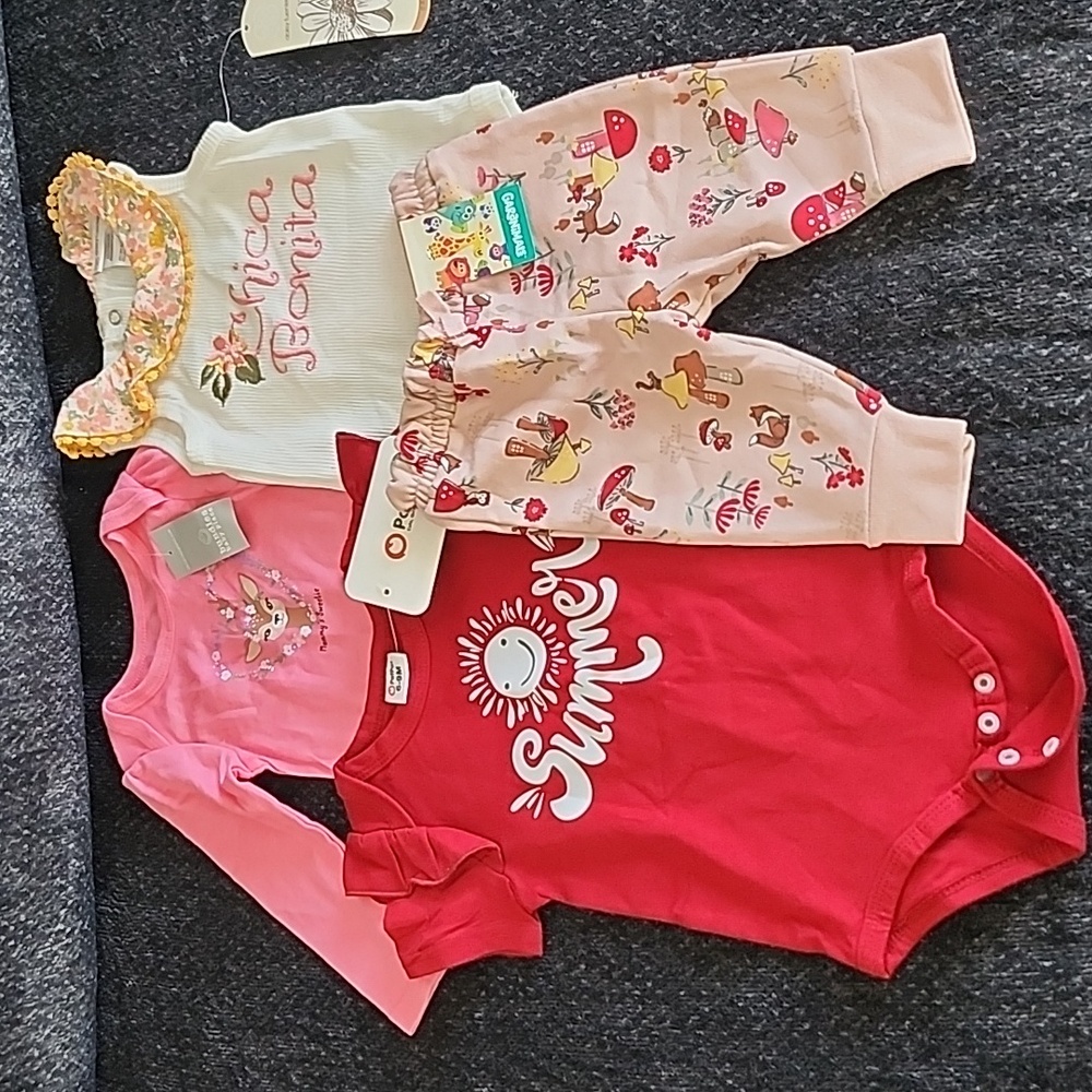 4 Pcs. Brand New Baby Girl Clothes